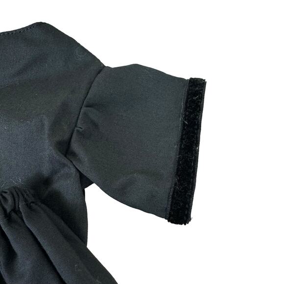 Black 2-Piece Skirt Short Sleeve Blouse Vintage-Inspired Doll Set - Picture 3 of 3